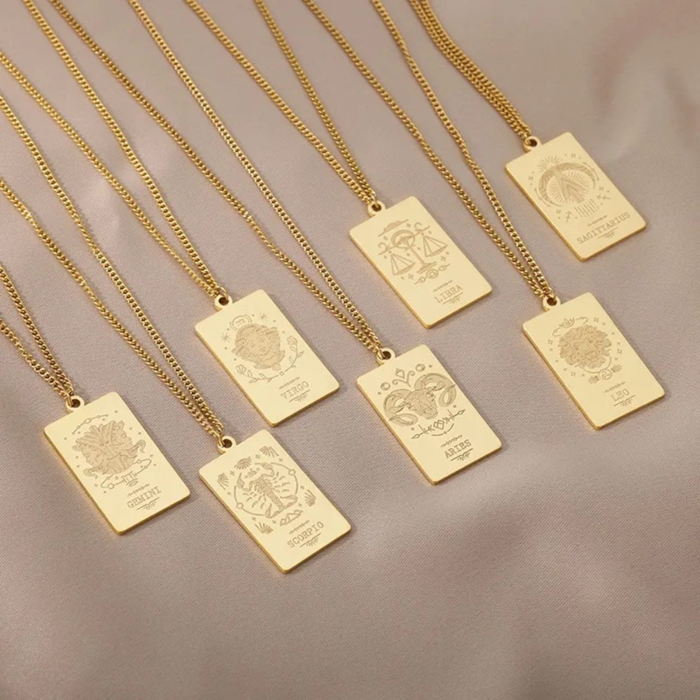 Zodiac Gold Necklaces